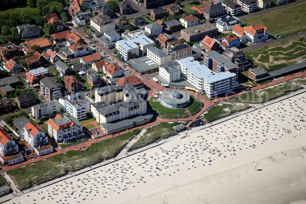 Wangerooge from above - The pudding is a restaurant and cafe which is located at the Wangerooge seafront