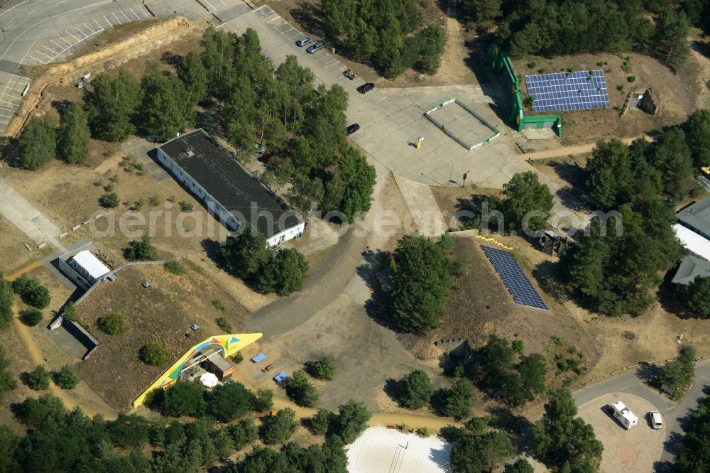 Halbe from above - The campsite near by the Tropical Islands in Krausnick in the state Brandenburg