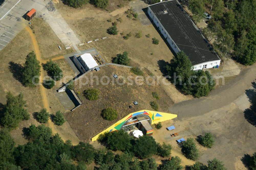 Aerial image Halbe - The campsite near by the Tropical Islands in Krausnick in the state Brandenburg