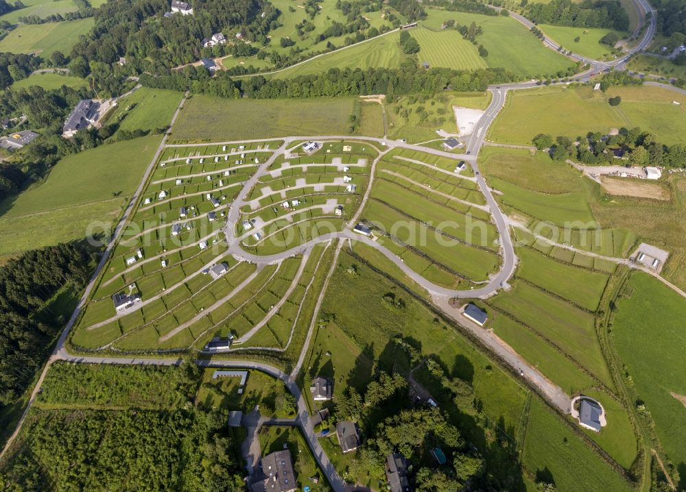 Aerial image Brilon - View of the Camping and Ferienpark Brilon in the state North Rhine-Westphalia