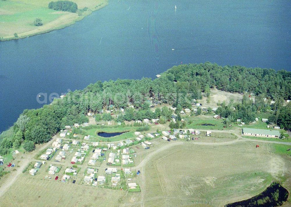 Aerial photograph Alt Schadow / Brandenburg - Campingplatz Alt Schadow in Brandenburg.