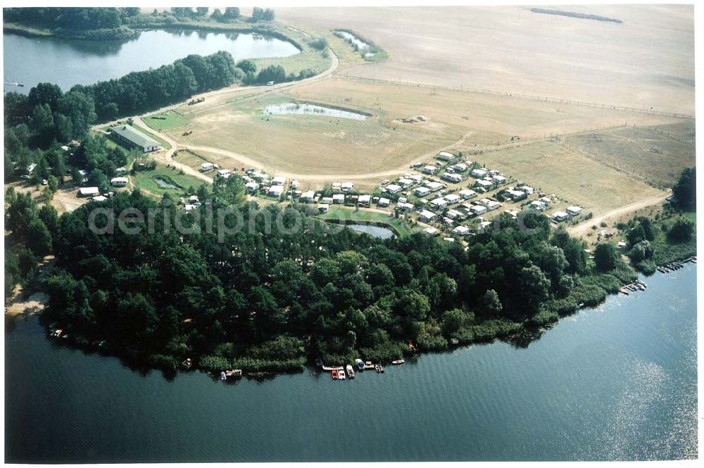 Alt Schadow / Brandenburg from the bird's eye view: Campingplatz Alt Schadow in Brandenburg.