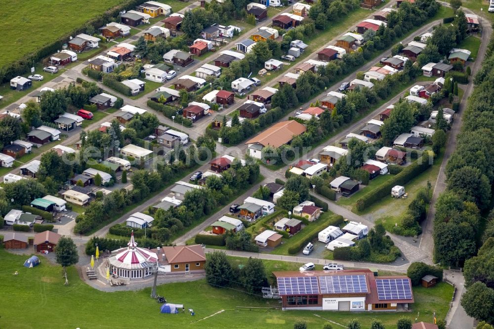 Winterberg from above - View Camping and allotment gardens in Winterberg in North Rhine-Westphalia