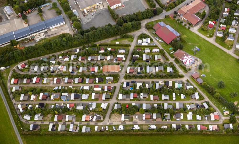 Aerial image Winterberg - View Camping and allotment gardens in Winterberg in North Rhine-Westphalia