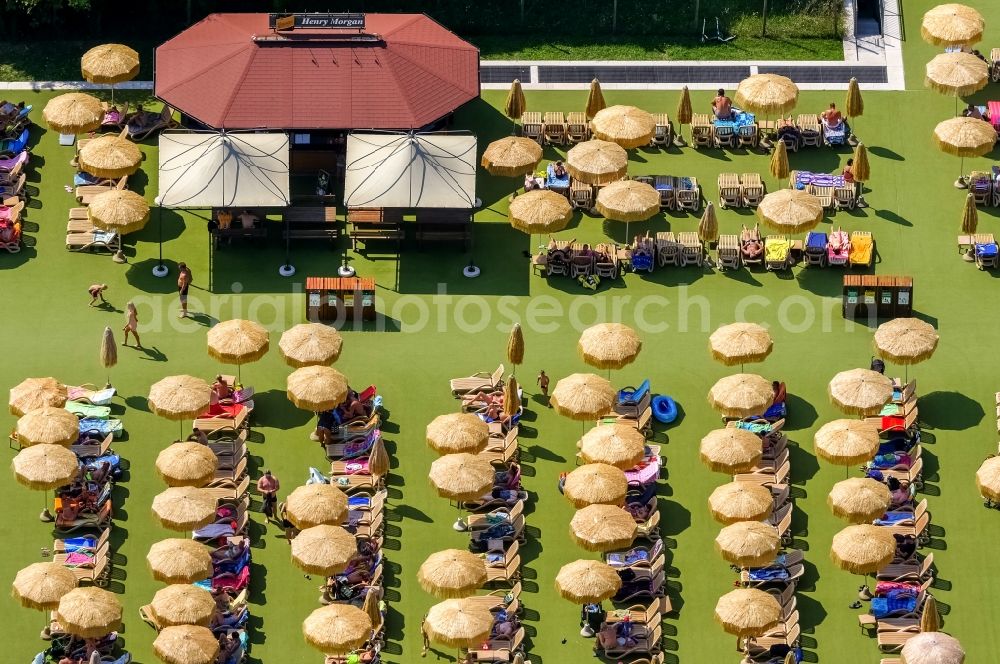 Fossalta from above - Camping with caravans and tents in Veneto, Italy