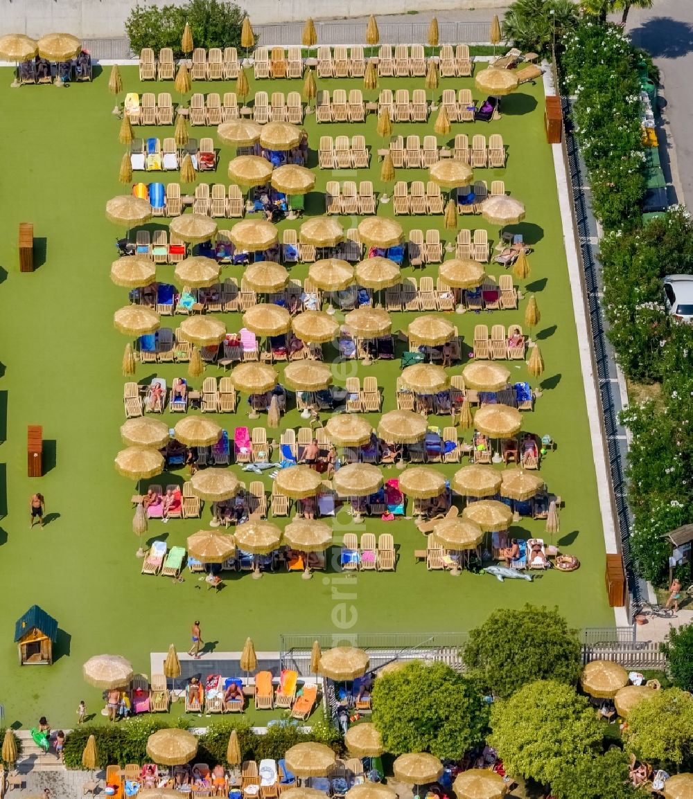 Fossalta from above - Camping with caravans and tents in Veneto, Italy