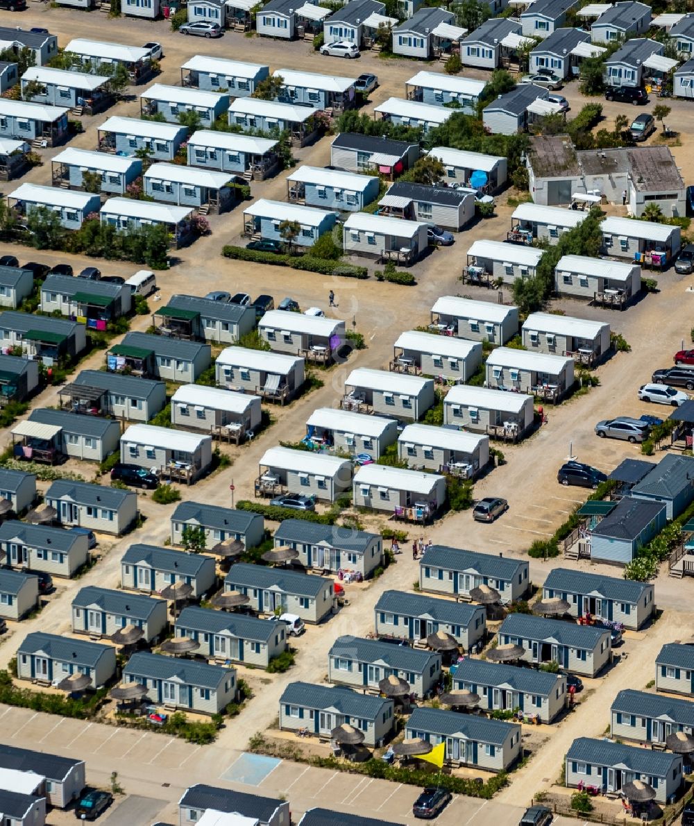 Aerial photograph Palavas-les-Flots - View of a camping ground in Palavas-les-Flots in France