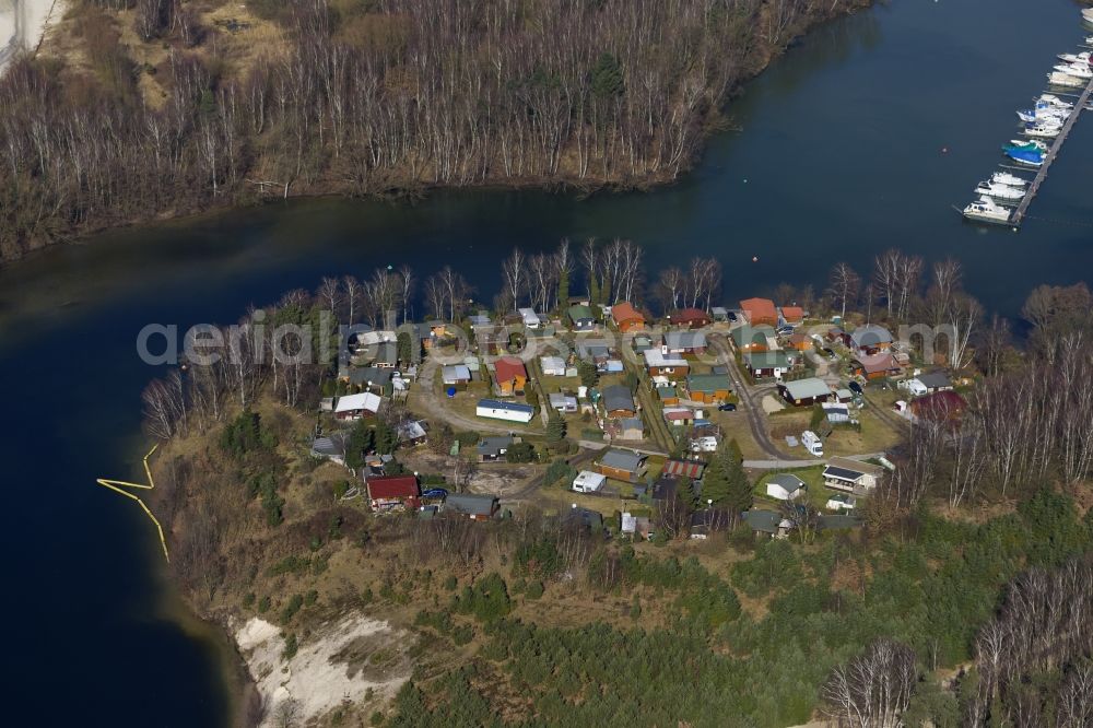 Haltern am See from above - Camping at the lake Flaesheim in Haltern am See in North Rhine-Westphalia