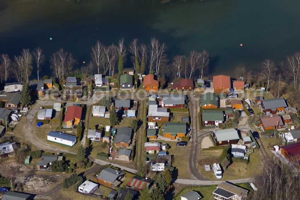 Haltern am See from the bird's eye view: Camping at the lake Flaesheim in Haltern am See in North Rhine-Westphalia