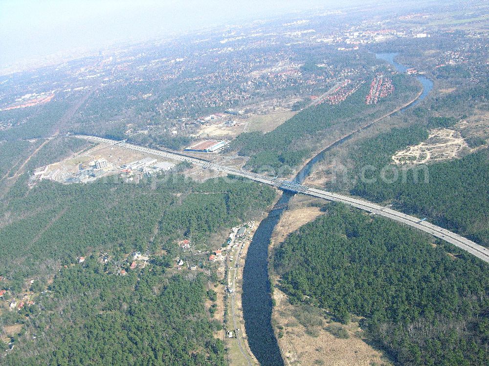 Aerial photograph Albrechts-Teerofen - Campingplatz am Teltowkanal, Albrechts-Teerofen