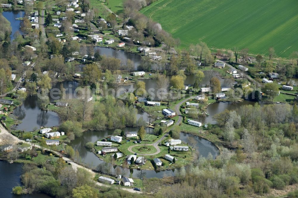 Aerial photograph Le Hamel - Camping with caravans and tents in Le Hamel in Nord-Pas-de-Calais Picardy, France