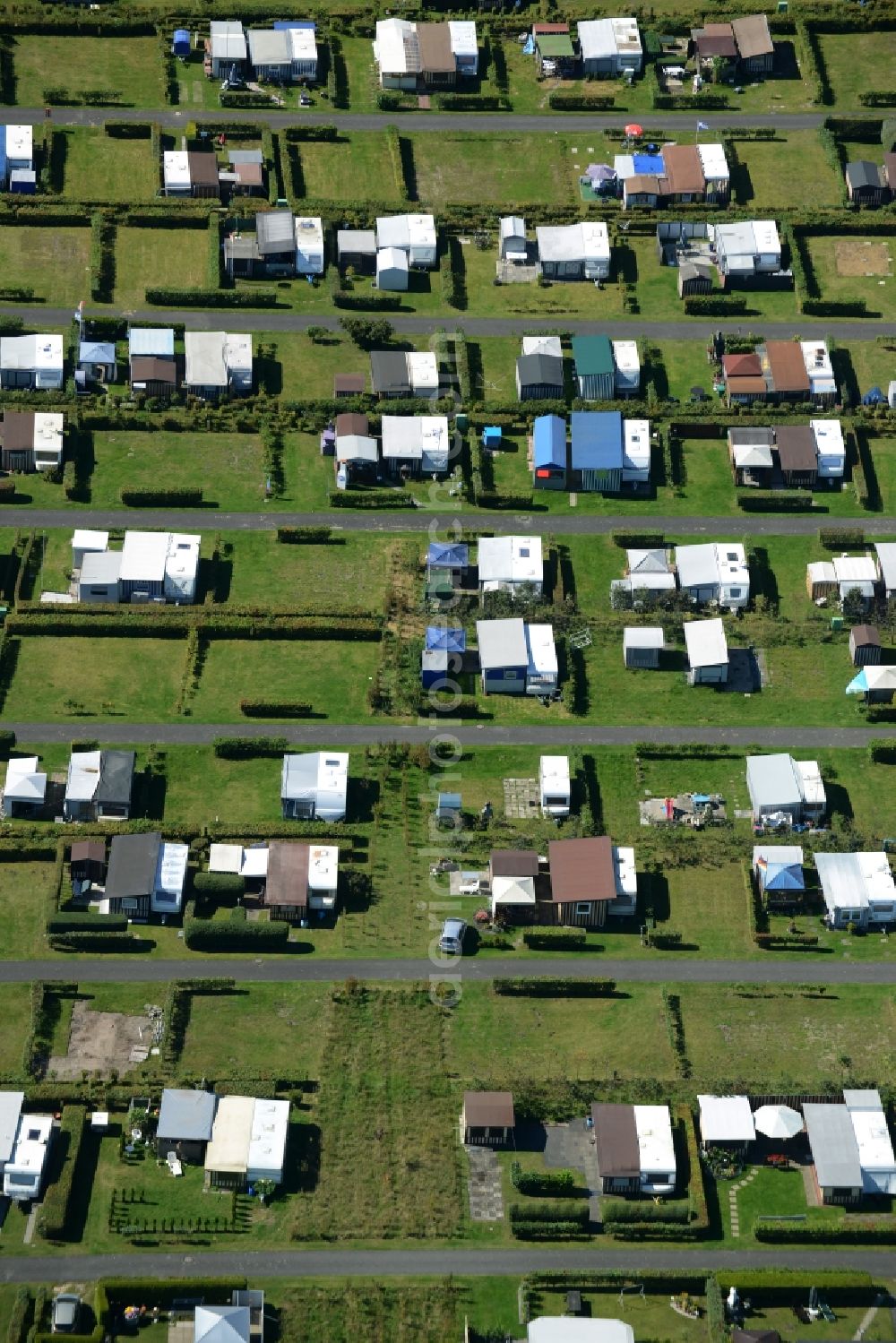 Aerial image Hörstel - Camping with caravans and tents in Hoerstel in the state North Rhine-Westphalia