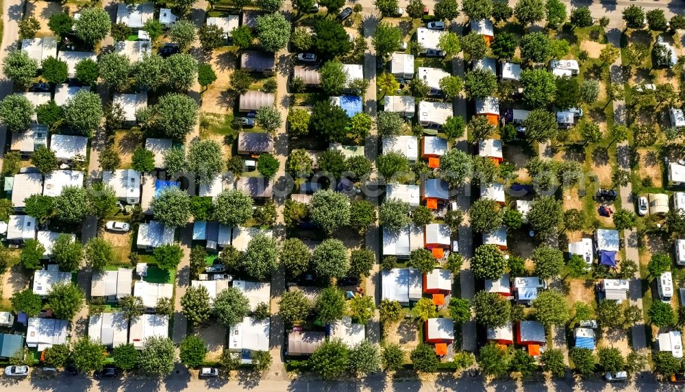 Aerial image Mattarana - Camping with caravans and tents in Veneto, Italy