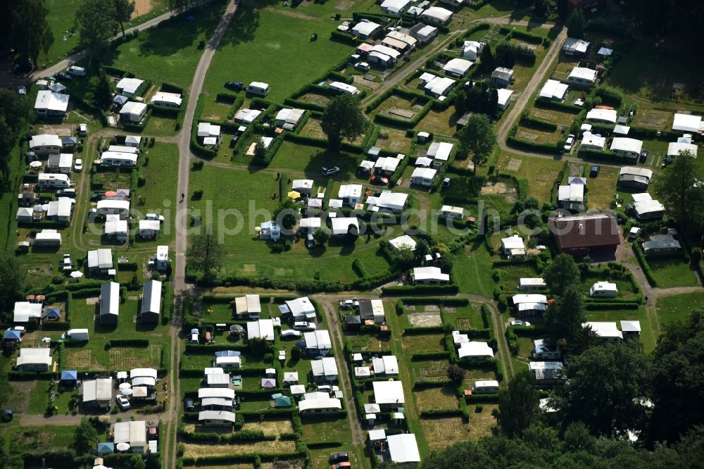 Wittenborn from above - Camping with caravans and tents in Wittenborn in the state Schleswig-Holstein