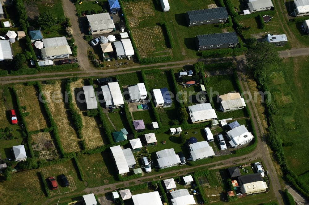 Aerial image Wittenborn - Camping with caravans and tents in Wittenborn in the state Schleswig-Holstein