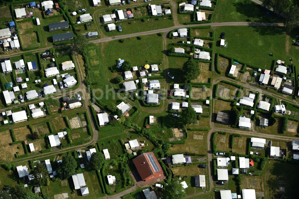 Wittenborn from the bird's eye view: Camping with caravans and tents in Wittenborn in the state Schleswig-Holstein