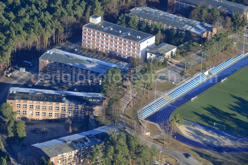 Aerial image Kleinmachnow - Campus BBIS Berlin Brandenburg International School GmbH Kleinmachnow in Brandenburg. http://