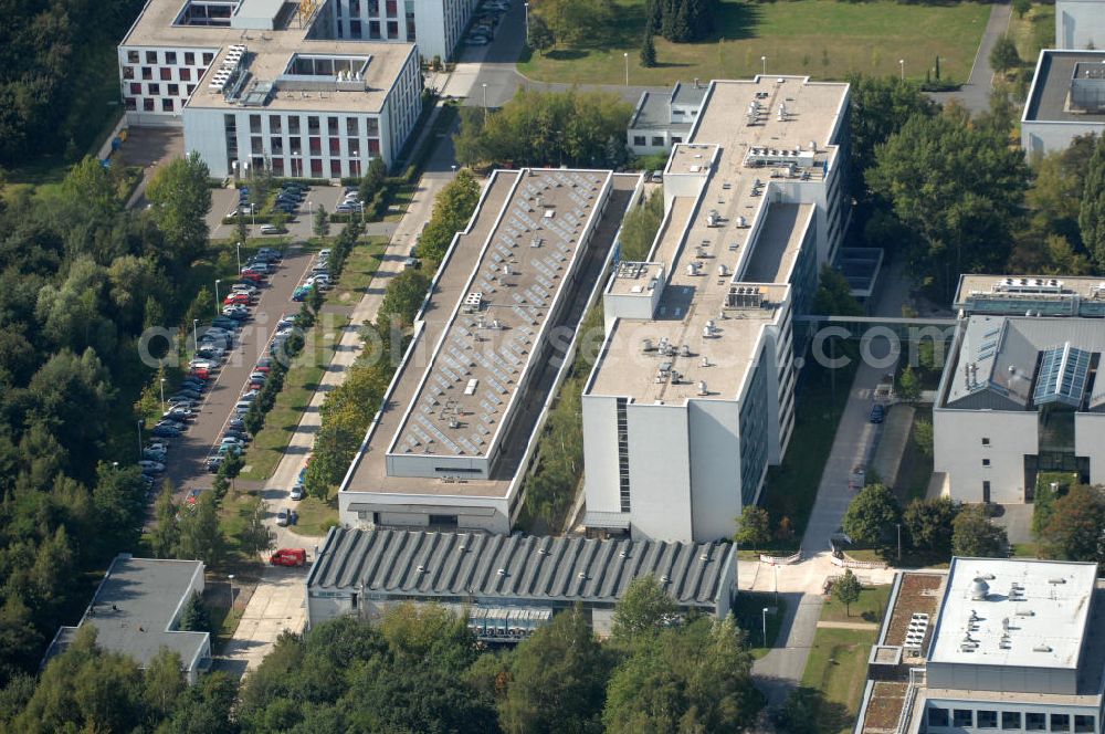 Aerial photograph Berlin - Blick auf den Wissenschafts-, Gesundheits- und Biotechnologiepark des Campus Berlin-Buch mit dem Max-Delbrück-Centrum für Molekulare Medizin (MDC) Berlin-Buch.