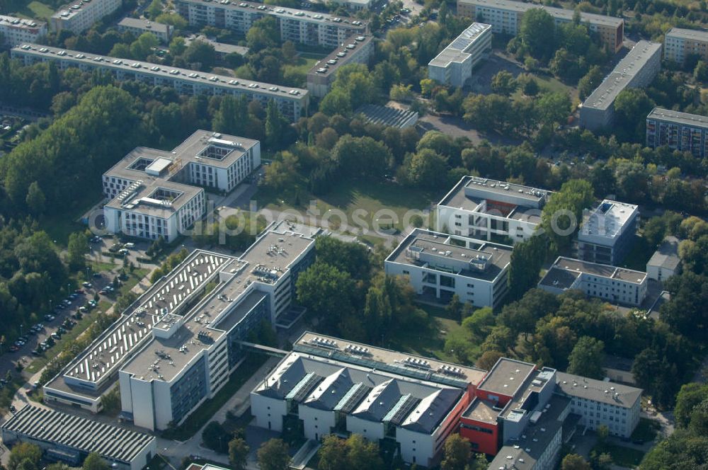 Berlin from the bird's eye view: Blick auf Blick auf den Wissenschafts-, Gesundheits- und Biotechnologiepark des Campus Berlin-Buch.