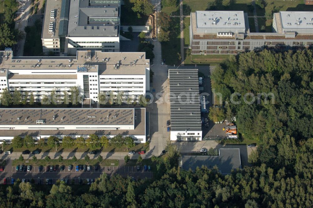 Aerial image Berlin - Blick auf Blick auf den Wissenschafts-, Gesundheits- und Biotechnologiepark des Campus Berlin-Buch.