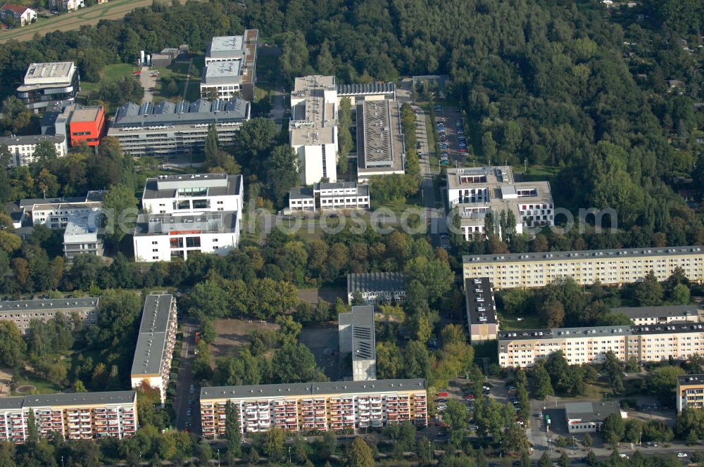 Berlin from the bird's eye view: Blick auf Blick auf den Wissenschafts-, Gesundheits- und Biotechnologiepark des Campus Berlin-Buch.