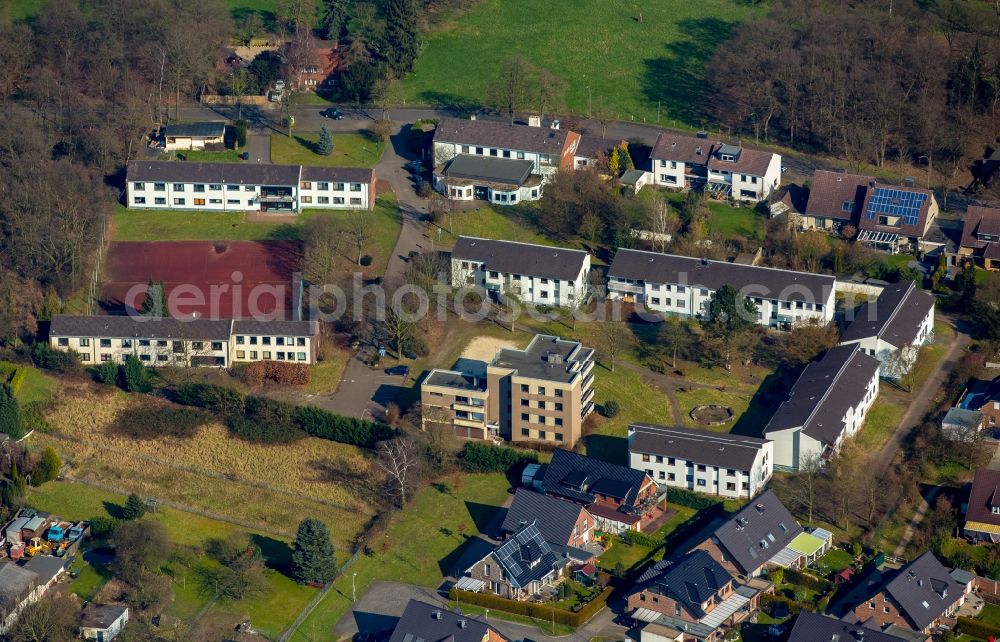 Aerial photograph Neukirchen - Campus buildings of CJD Vocational Training Center Niederrhein in Neukirchen in North Rhine-Westphalia