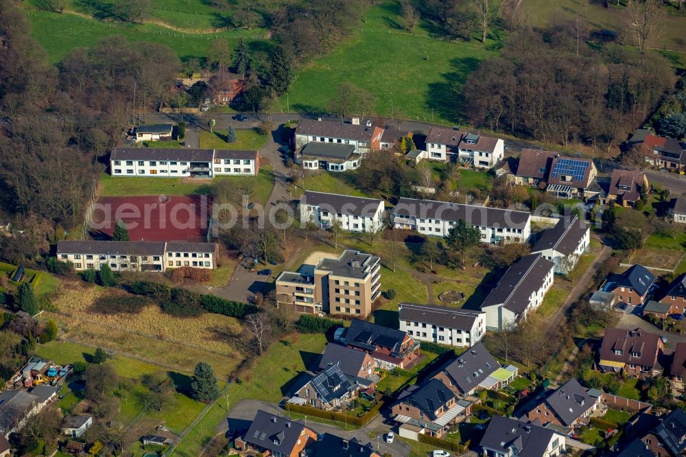 Neukirchen from above - Campus buildings of CJD Vocational Training Center Niederrhein in Neukirchen in North Rhine-Westphalia