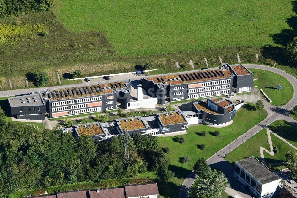 Lörrach from the bird's eye view: Campus building of the Baden-Wuerttemberg Cooperative State University, former University of Cooperative Education BA BW in Loerrach in the state Baden-Wurttemberg, Germany