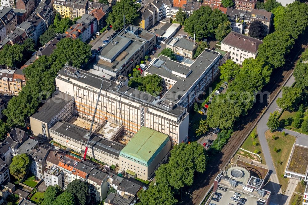 Dortmund from the bird's eye view: Campus building of the University of Applied Sciences Fachhochschule Dortmund in Dortmund in the state North Rhine-Westphalia, Germany