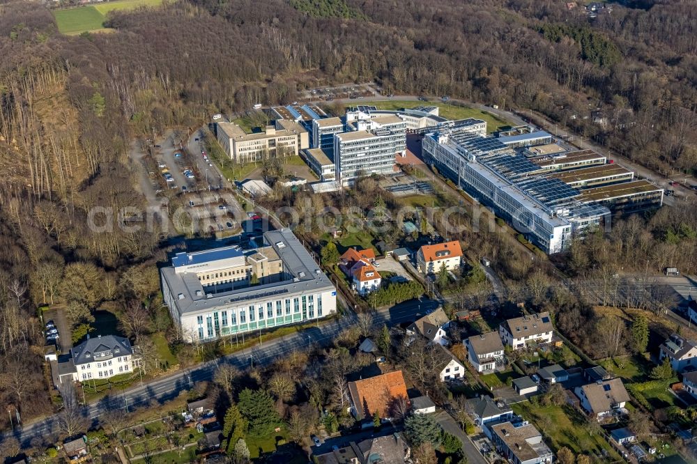 Aerial photograph Hagen - Campus building of the distant university Hagen at Feithstreet in Hagen in the state North Rhine-Westphalia