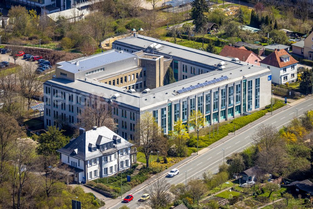 Hagen from above - Campus building of the distant university Hagen at Feithstreet on street Universitaetsstrasse in Hagen at Ruhrgebiet in the state North Rhine-Westphalia