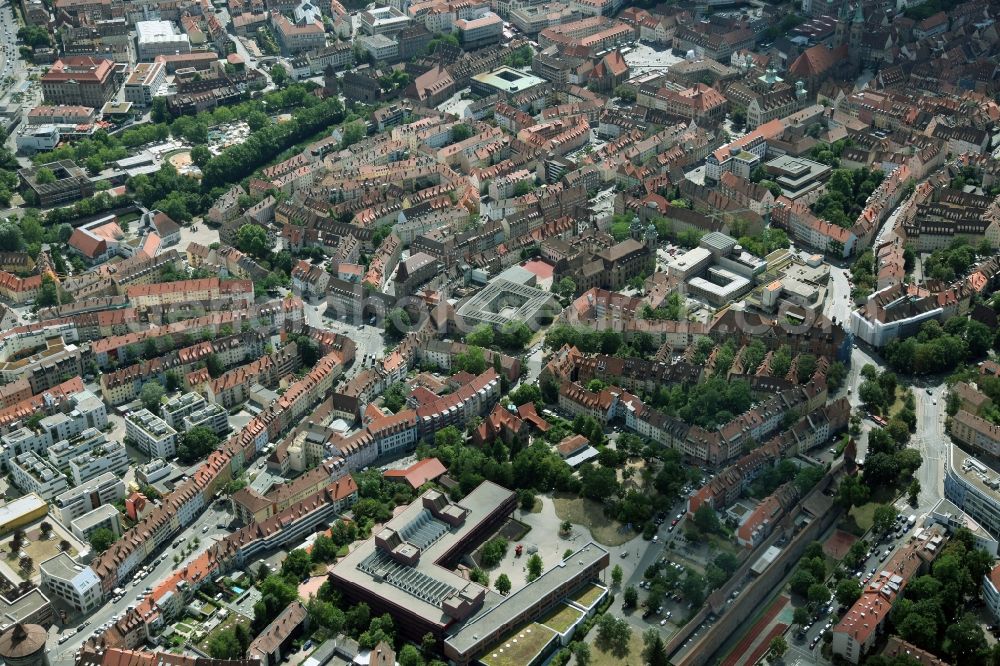 Aerial photograph Nürnberg - Campus building of the university Friedrich Alexan der Universitaet Erlangen Nuernberg in Nuremberg in the state Bavaria