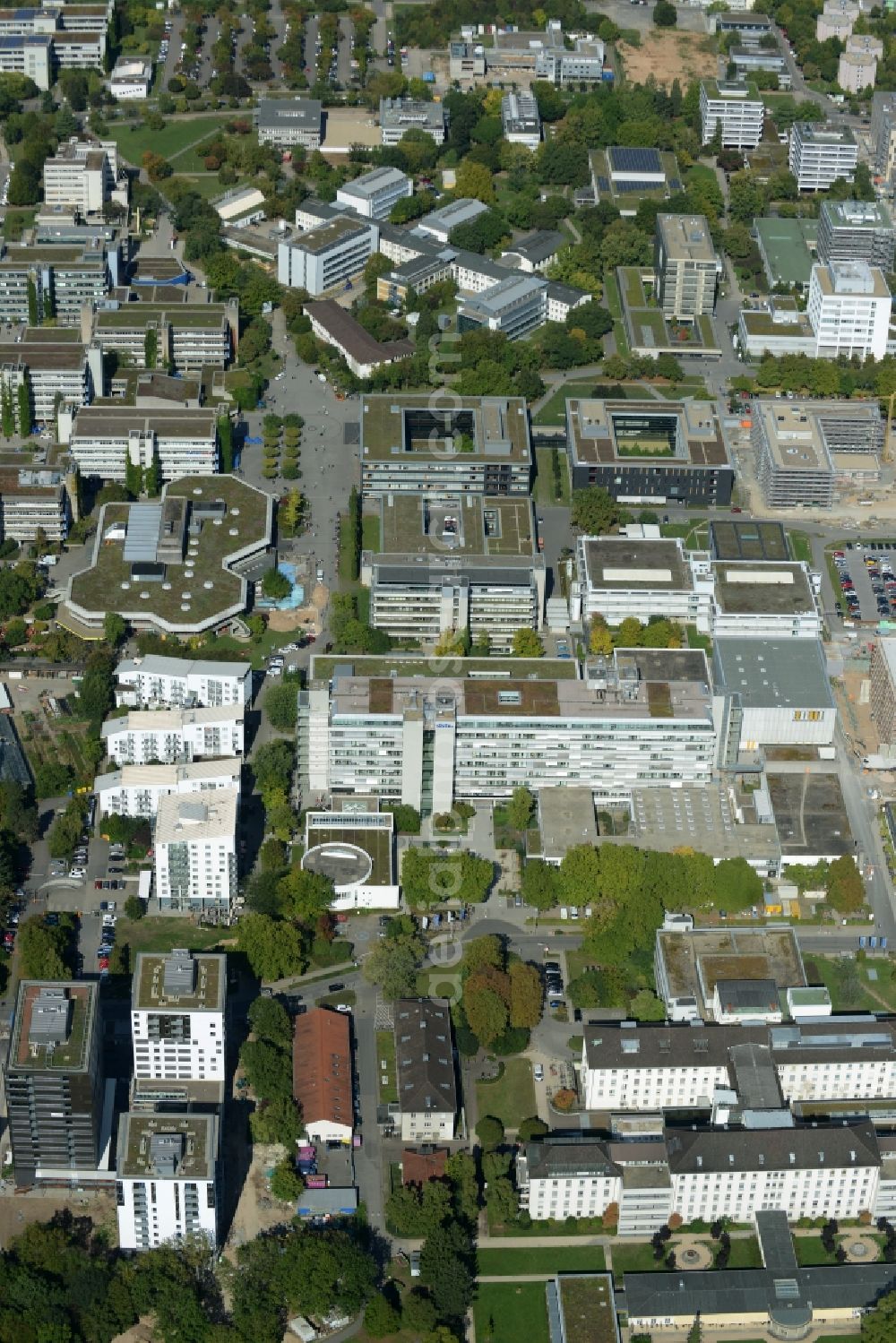 Aerial image Heidelberg - Campus building of the university in Heidelberg in the state of Baden-Wuerttemberg