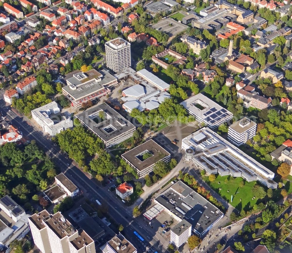 Aerial photograph Göttingen - Campus building of the university Georg-August-Universitaet Goettingen - Nordbereich - in Goettingen in the state Lower Saxony