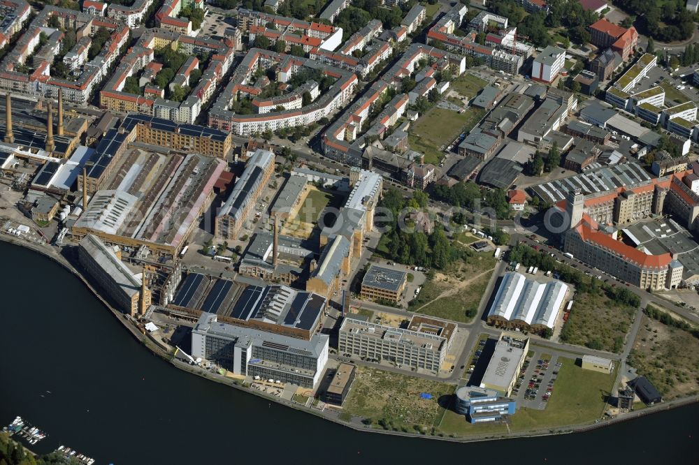 Berlin from above - Campus building of the University of Applied Sciences Hochschule fuer Technik and Wirtschaft Berlin - Campus Wilhelminenhof in the district Schoeneweide in Berlin, Germany