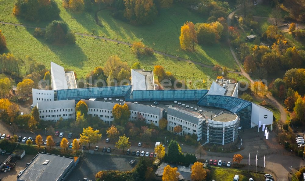 Witten from the bird's eye view: Campus building of the Wolfgang Gerbere university Witten/Herdecke in Witten in the state of North Rhine-Westphalia