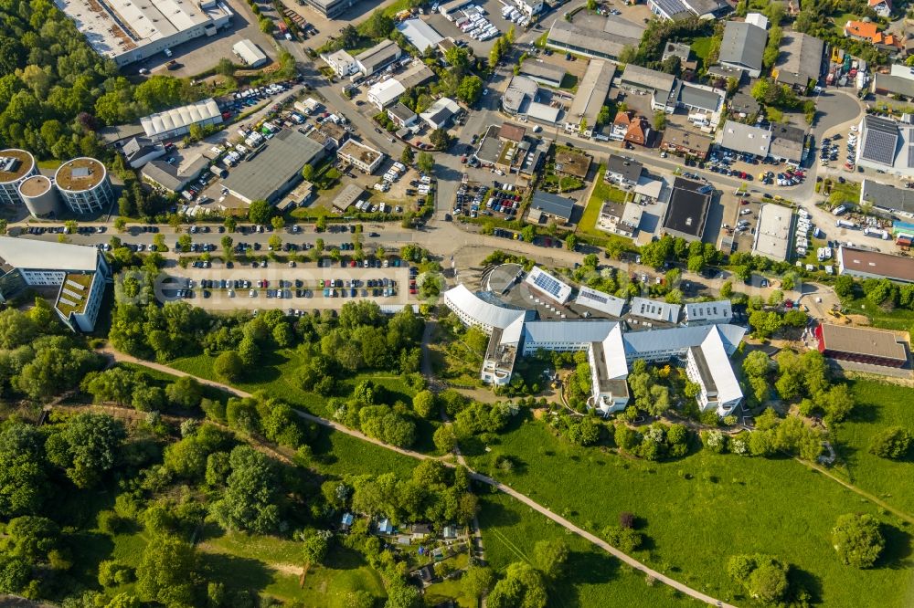 Witten from the bird's eye view: Campus building of the Wolfgang Gerbere university Witten/Herdecke in Witten in the state of North Rhine-Westphalia