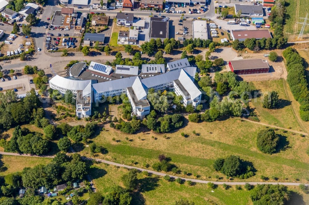 Aerial photograph Witten - Campus building of the Wolfgang Gerbere university Witten/Herdecke in Witten in the state of North Rhine-Westphalia