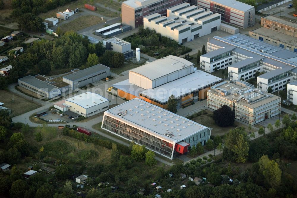 Cottbus from the bird's eye view: Campus and buildings of the Technical University of Cottbus in the state of Brandenburg. The compound includes several buildings and technical facilities of the Chair of Automation Technology