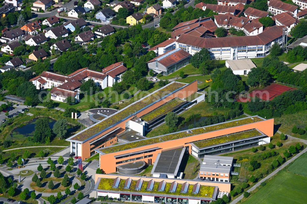 Aerial photograph Hof - Campus building of the university on Alfons-Goppel-Platz in Hof in the state Bavaria, Germany