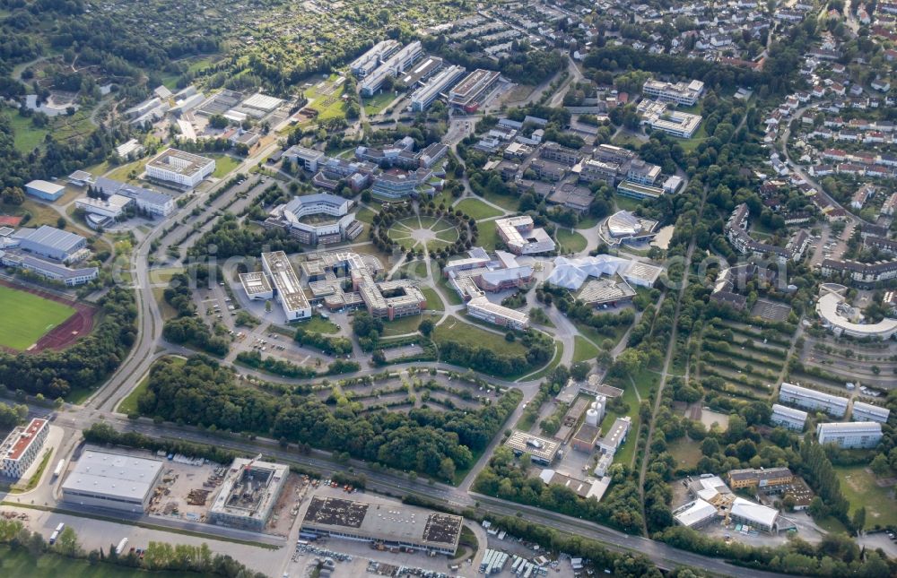 Bayreuth from the bird's eye view: Campus building of the university in Bayreuth in the state Bavaria