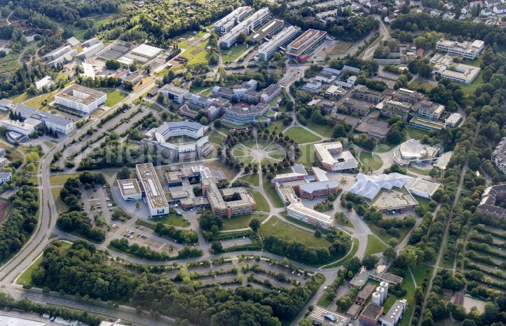 Aerial image Bayreuth - Campus building of the university in Bayreuth in the state Bavaria