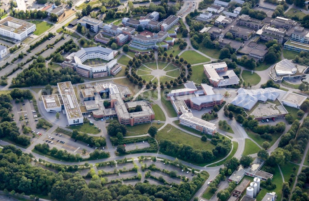 Aerial photograph Bayreuth - Campus building of the university in Bayreuth in the state Bavaria