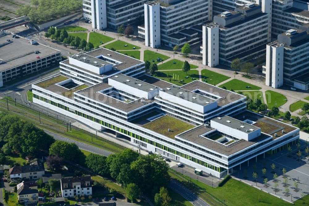 Aerial photograph Bielefeld - Campus building of the university Bielefeld in Bielefeld in the state North Rhine-Westphalia, Germany