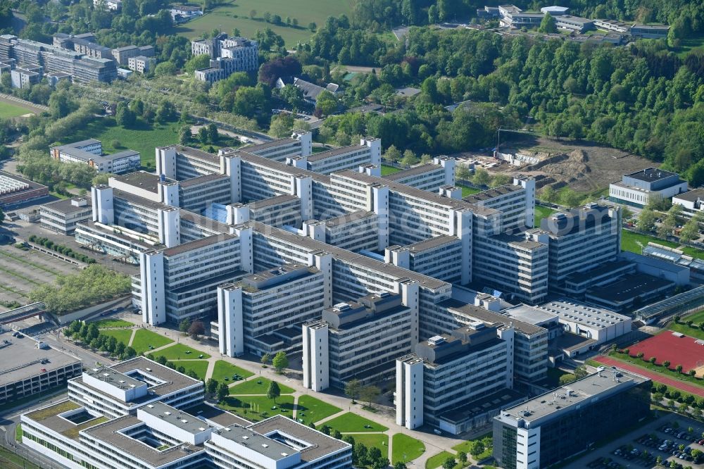 Bielefeld from above - Campus building of the university Bielefeld in Bielefeld in the state North Rhine-Westphalia, Germany