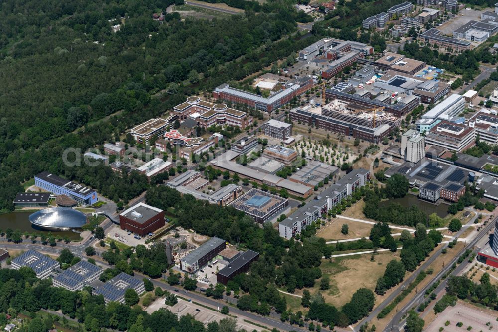 Aerial image Bremen - Campus building of the university Bremen on Bibliothekstrasse in the district Lehe in Bremen, Germany