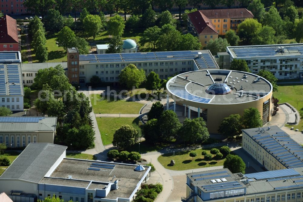 Aerial image Senftenberg - Campus building of the university BTU Cottbus-Senftenberg in Senftenberg in the state Brandenburg, Germany