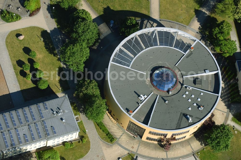 Senftenberg from the bird's eye view: Campus building of the university BTU Cottbus-Senftenberg in Senftenberg in the state Brandenburg, Germany