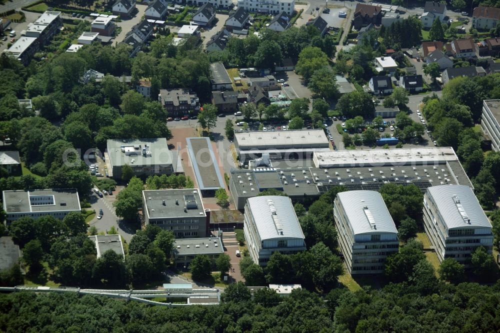 Dortmund from above - Campus south building of the university in Dortmund in the state North Rhine-Westphalia