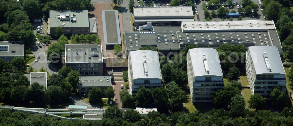 Dortmund from the bird's eye view: Campus south building of the university in Dortmund in the state North Rhine-Westphalia